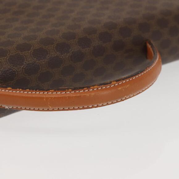 CELINE Macadam Canvas Hand Bag Pvc Leather Brown Gold - Picture 7 of 13